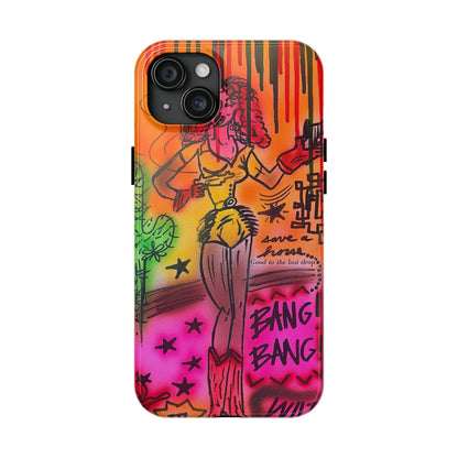 "wild, wild west" airbrush iPhone case