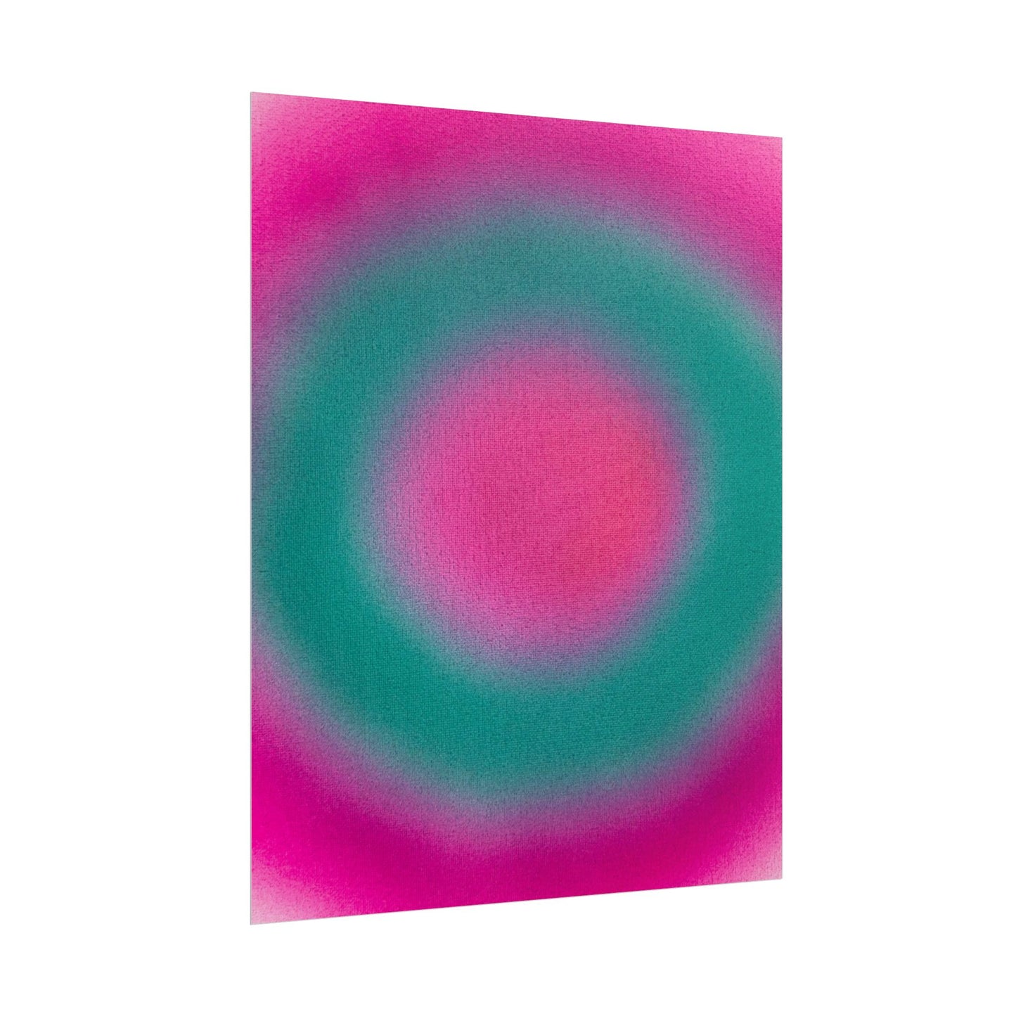 "watermelon swirl" airbrush rolled print