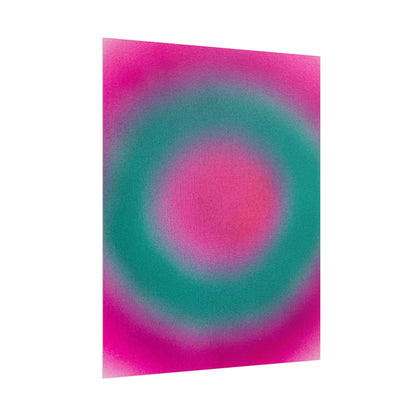 "watermelon swirl" airbrush rolled print