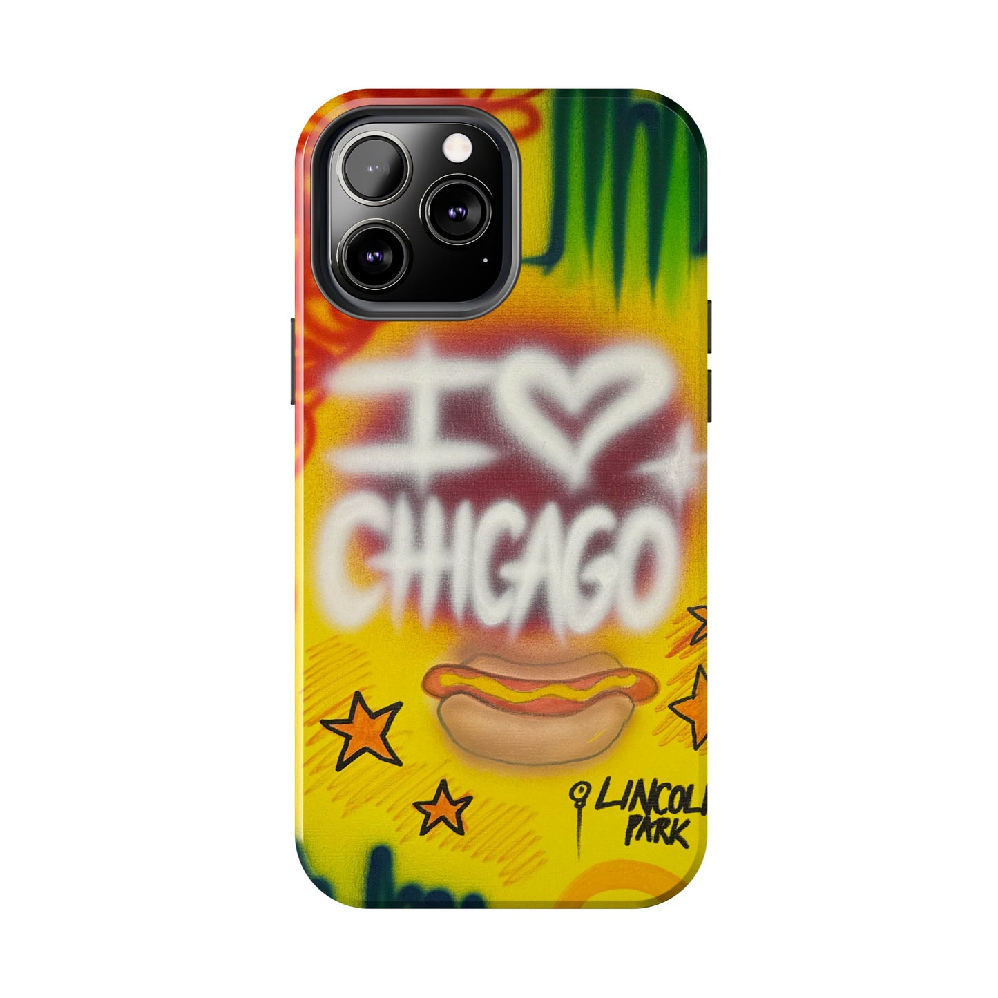 "chicago" airbrush iPhone case