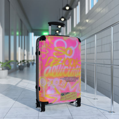 "so delicious" airbrush suitcase