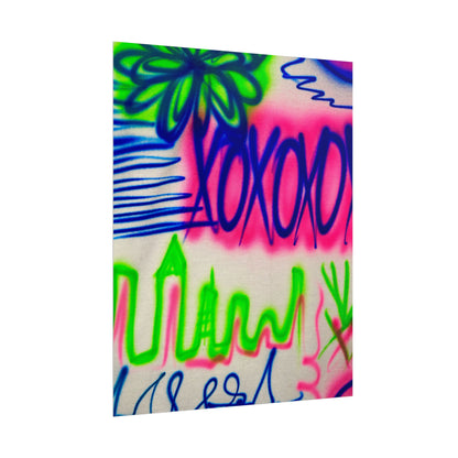 "city secrets" airbrush rolled print