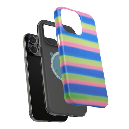 MagSafe "sherbet stripes" airbrush iPhone case