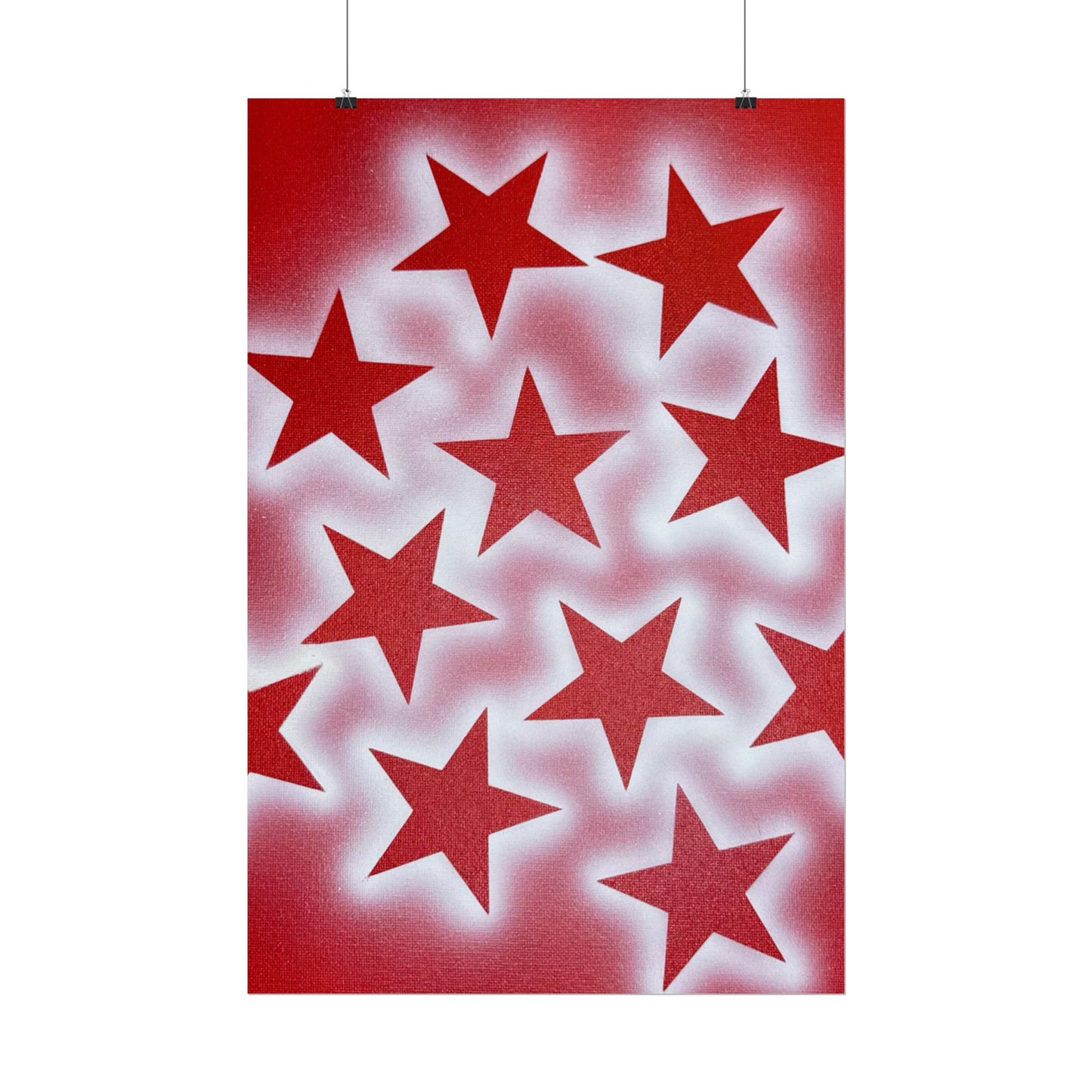 "spicy stardust" airbrush rolled print