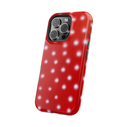 MagSafe "cherry crush polka dot" airbrush iPhone case
