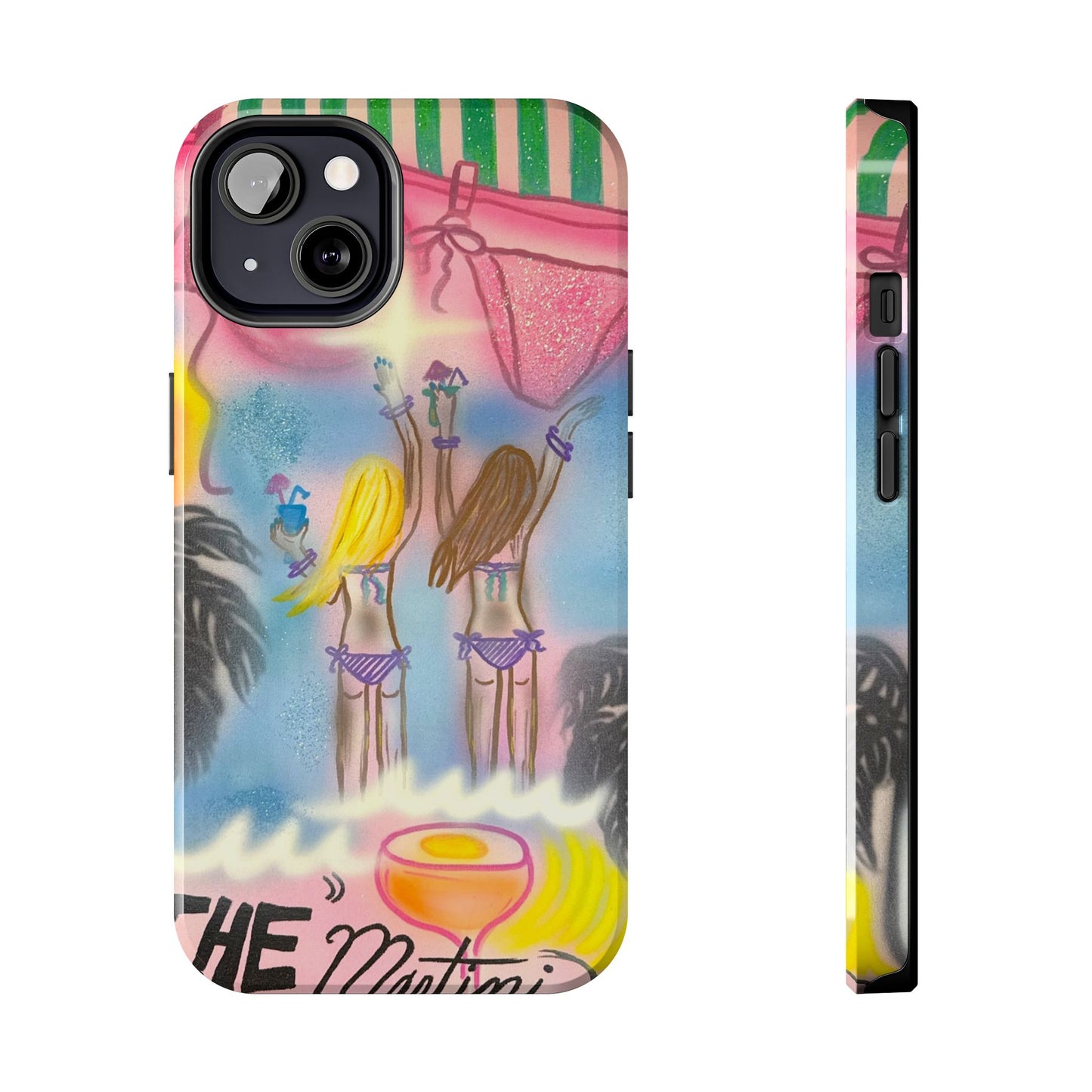 "kinis & tinis" airbrush iPhone case