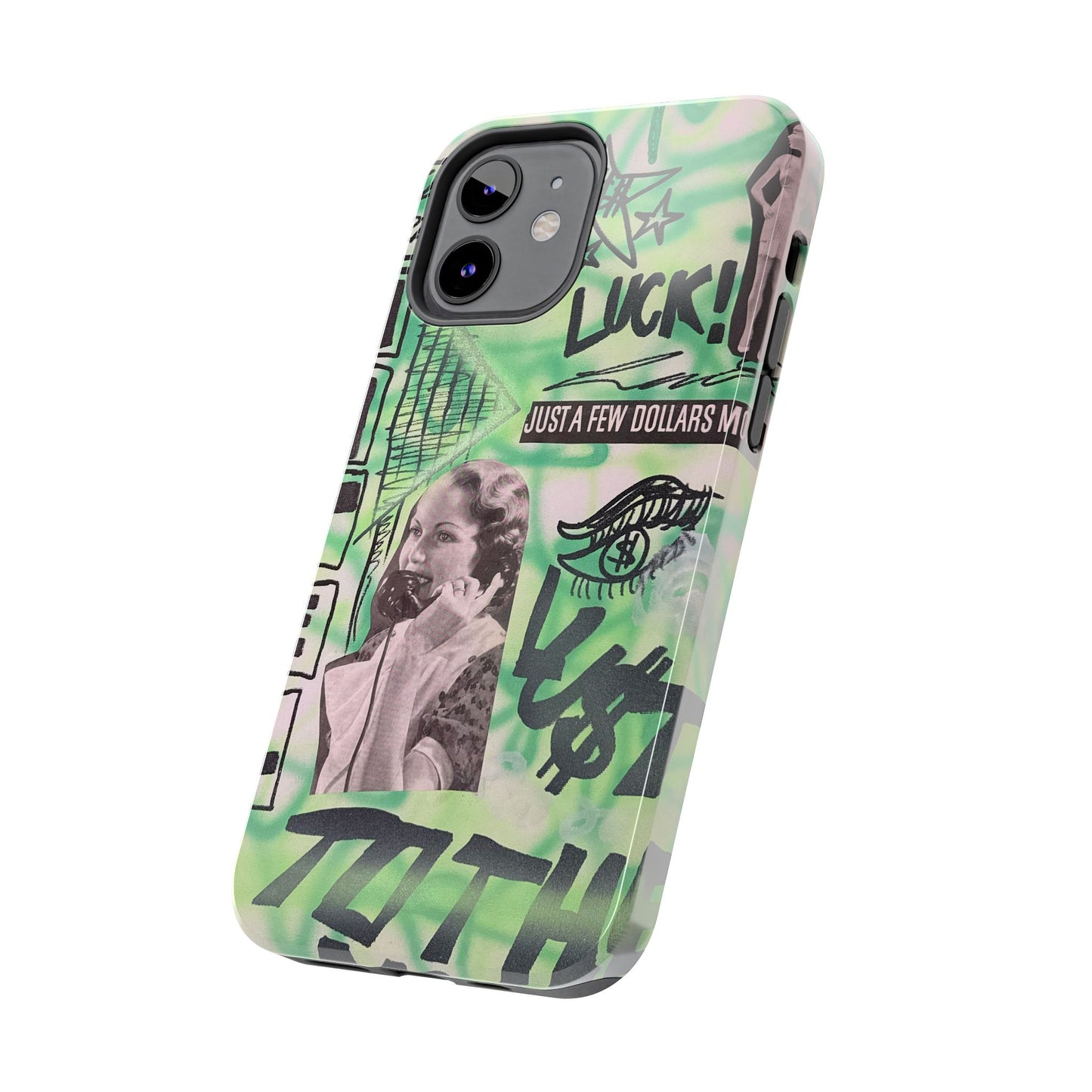 "lust over luck" airbrush iPhone case