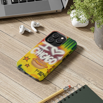 "chicago" airbrush iPhone case