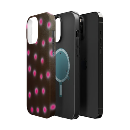 MagSafe "cherry mocha polka dot" airbrush iPhone case