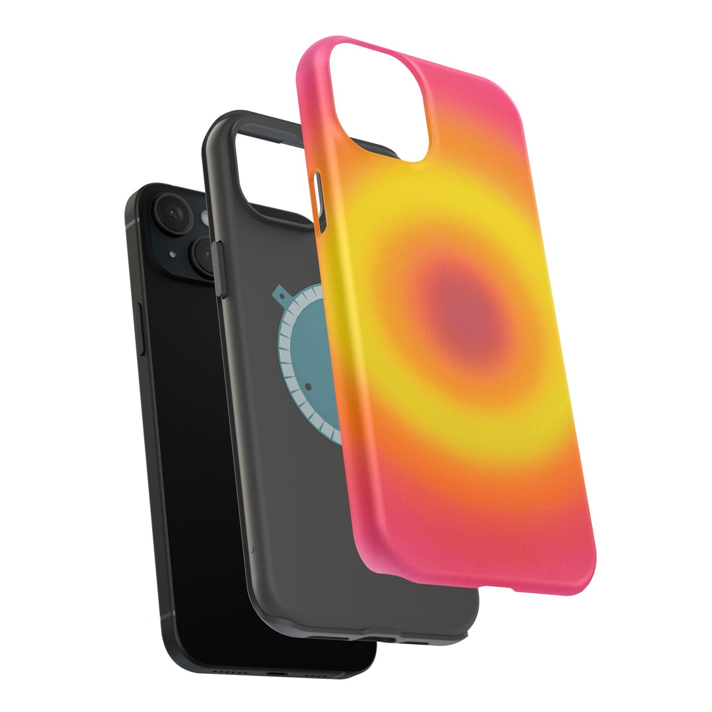 MagSafe "Pink Lemonade Aura" Airbrush iPhone Case