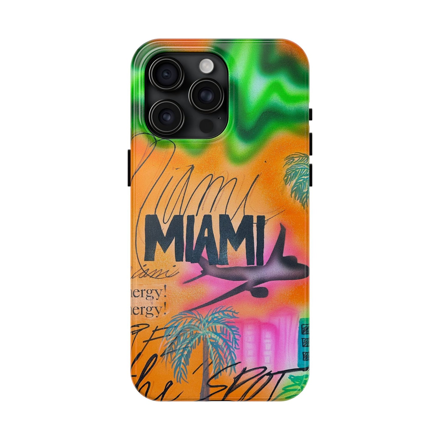 "miami, fl" airbrush iPhone case