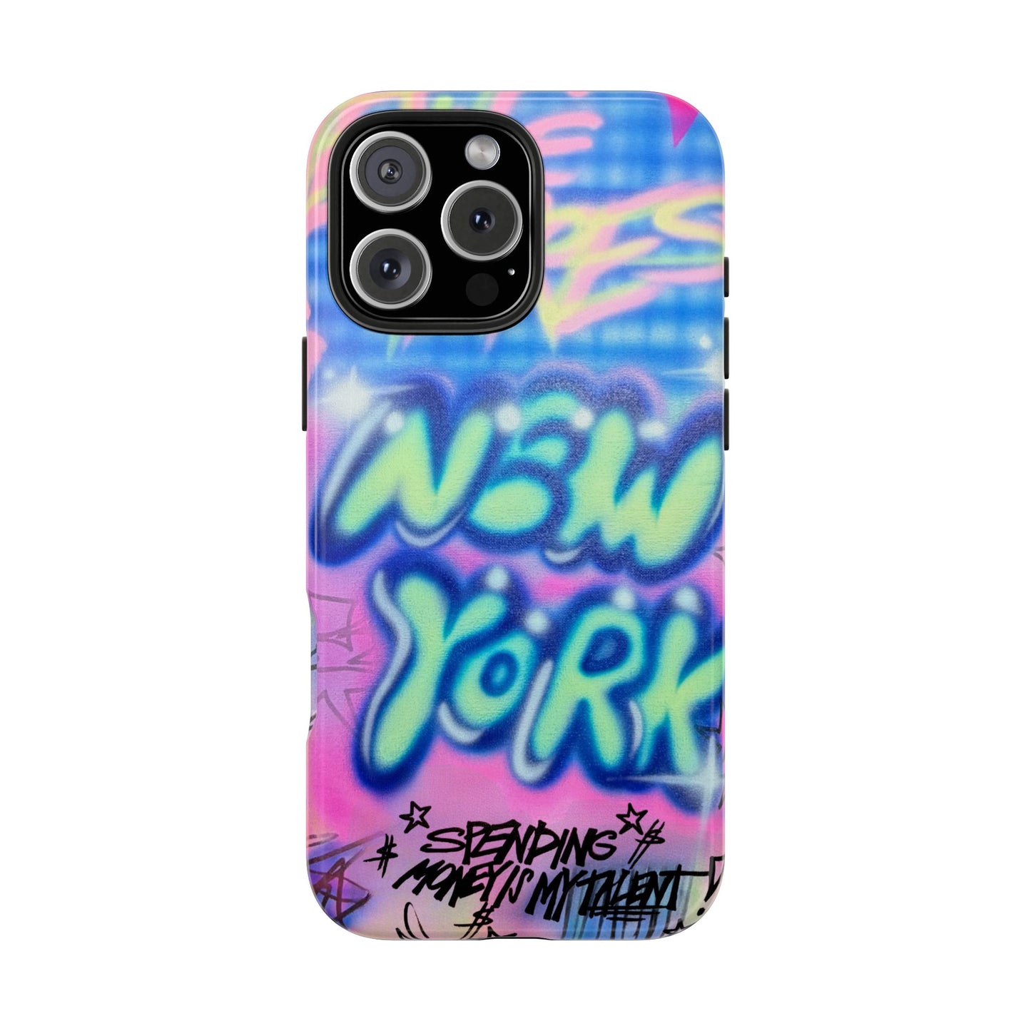 "spending money is my talent" airbrush iPhone case