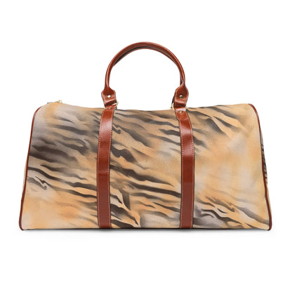 "neutral tiger" airbrush waterproof travel bag