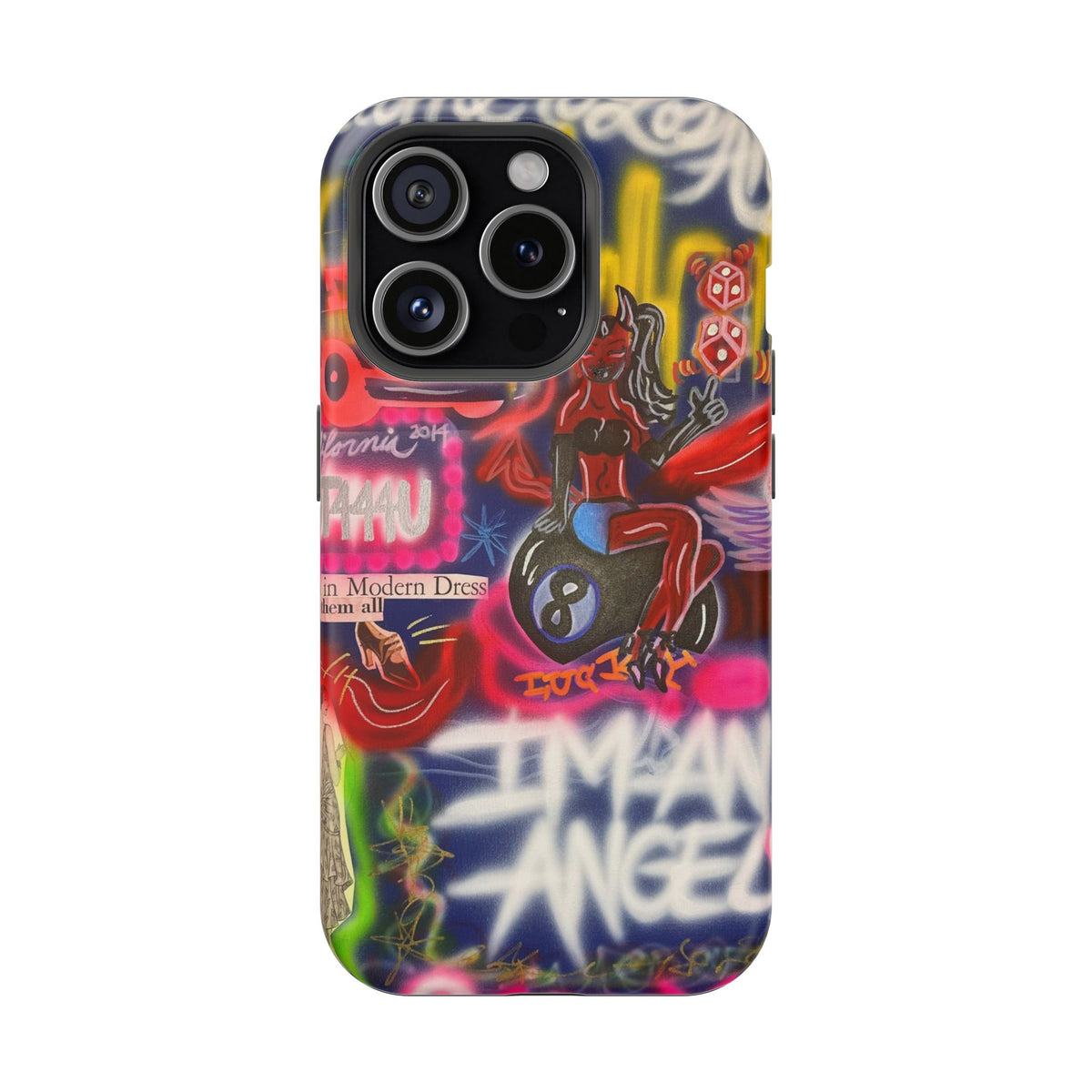 MagSafe "im an angel" airbrush iPhone case