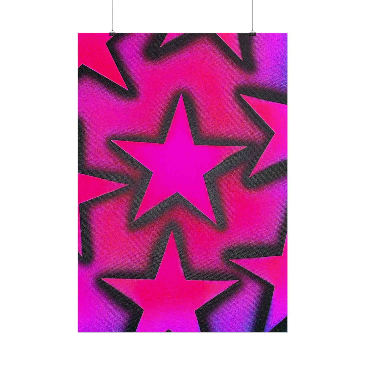 "UR A STAR! pt. 2" airbrush rolled print
