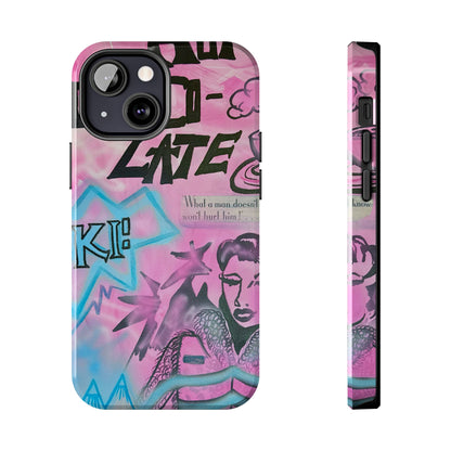 "avant le ski" airbrush iPhone case