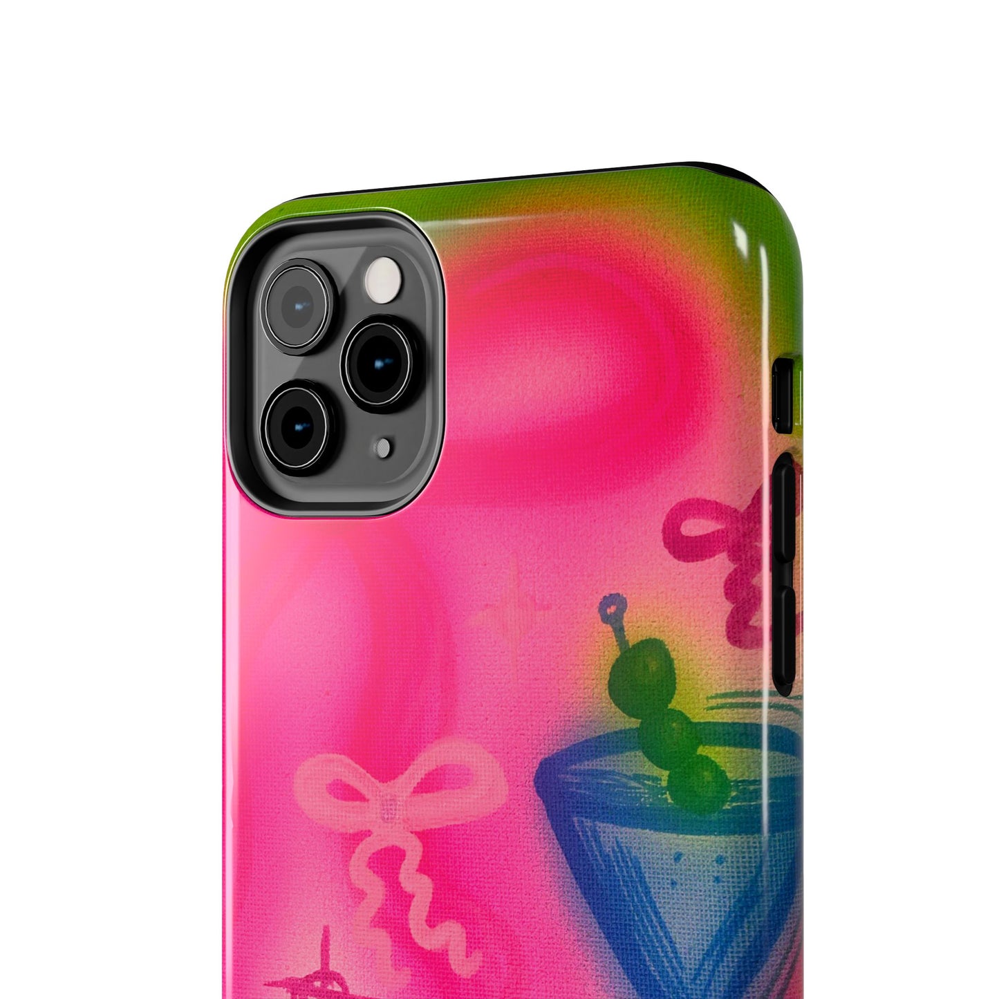 "bow martini" airbrush iPhone case