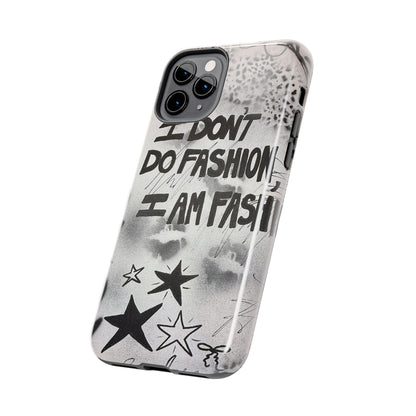 "i am fashion" airbrush iPhone case