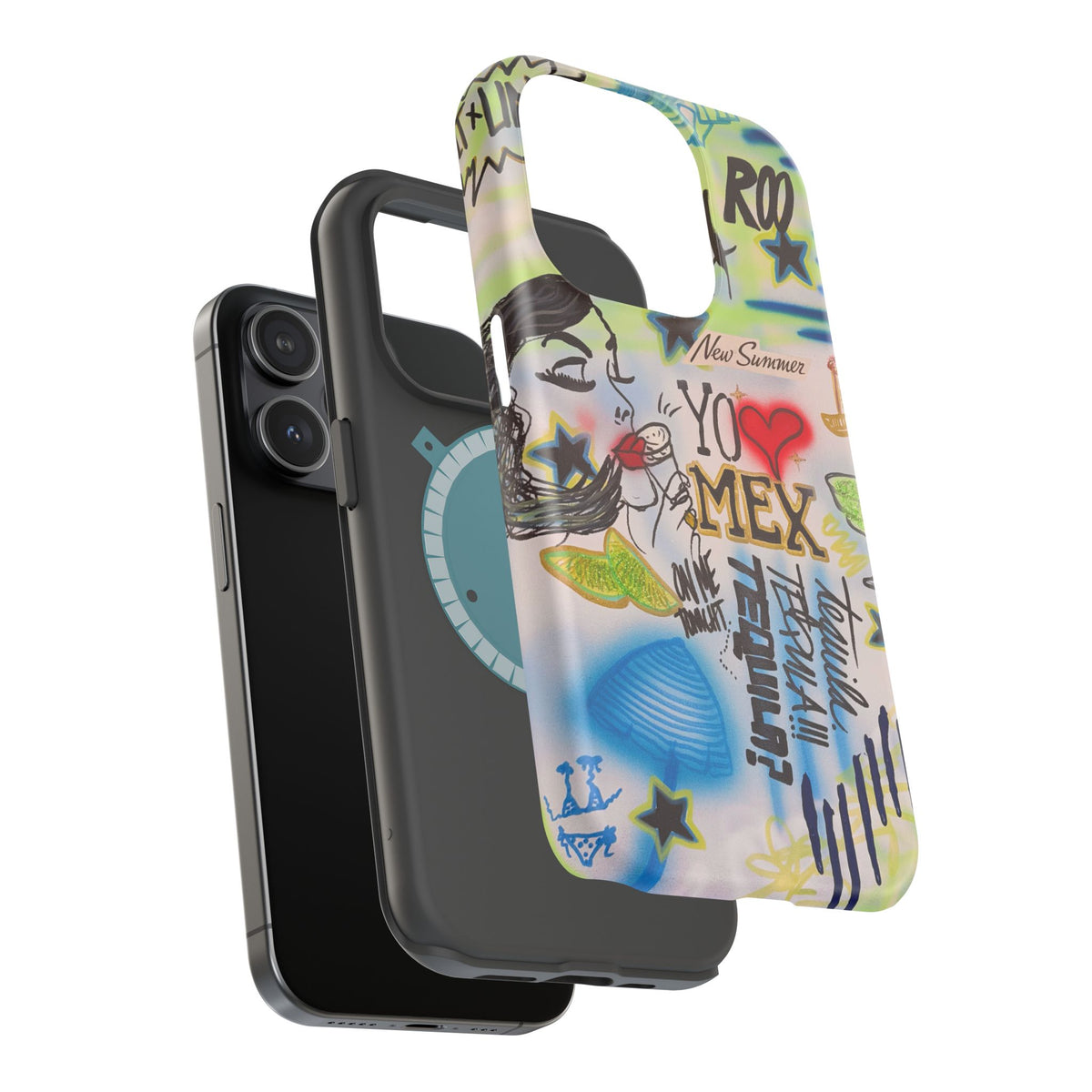 MagSafe "salted lime" airbrush iPhone case