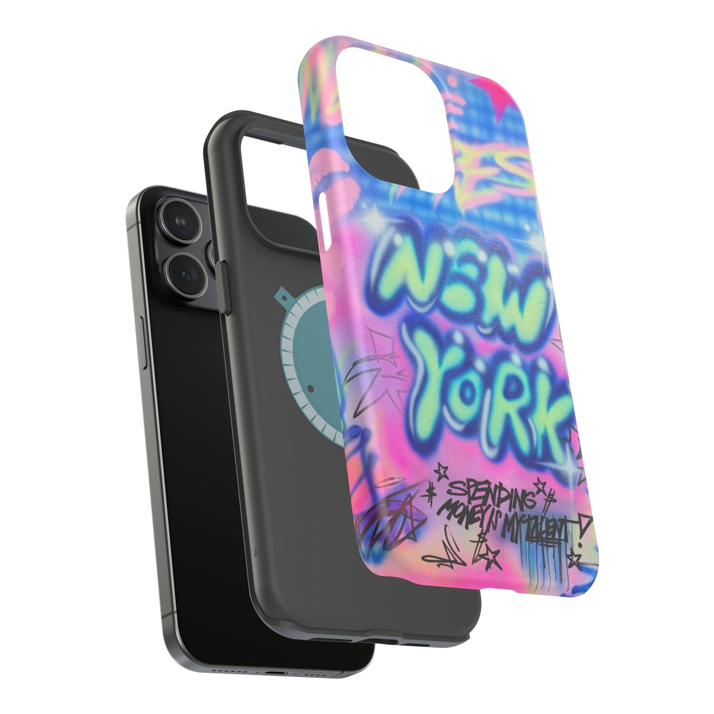 magsafe "spending $$ is my talent" airbrush iPhone case