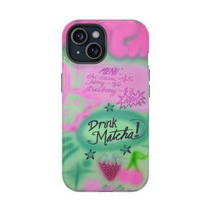 MagSafe "matcha!" airbrush iPhone case