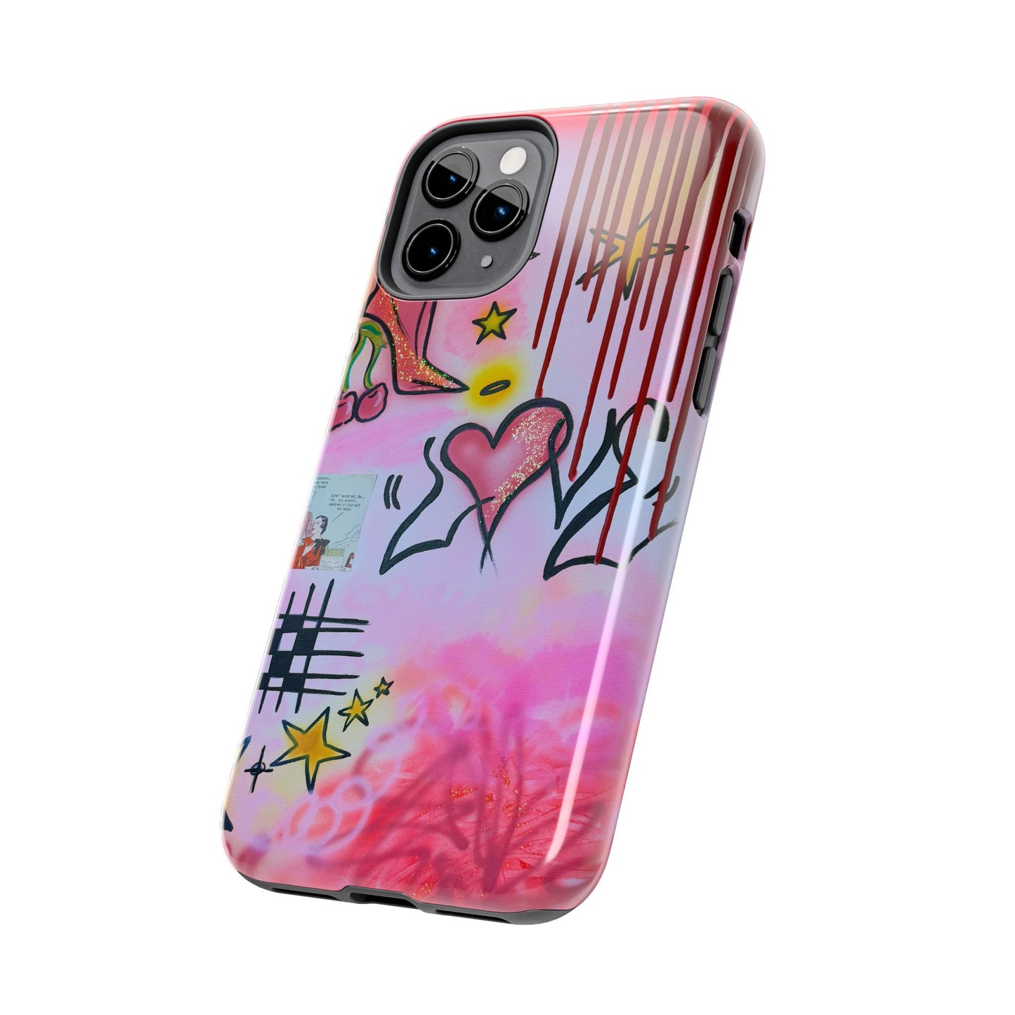 "cherry luvr" airbrush iPhone case