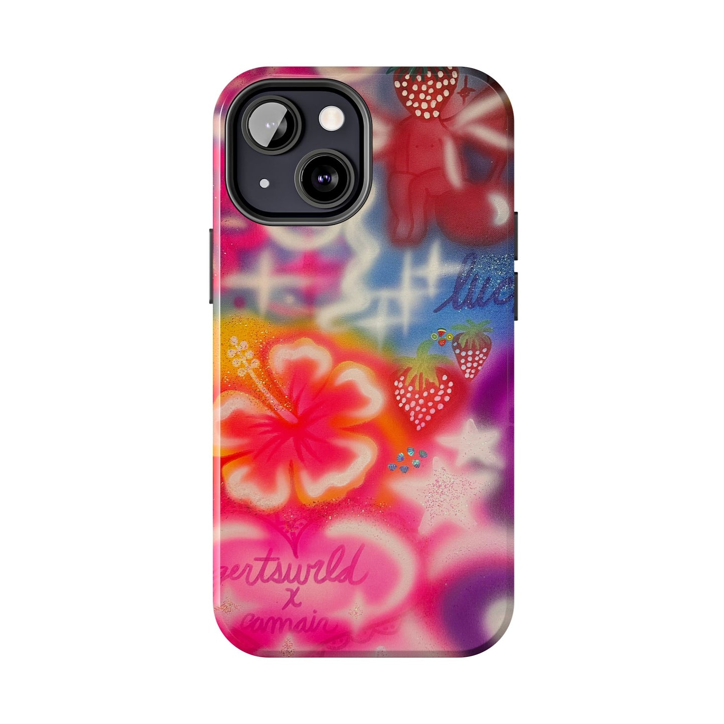 "luck and luv" airbrush iPhone case