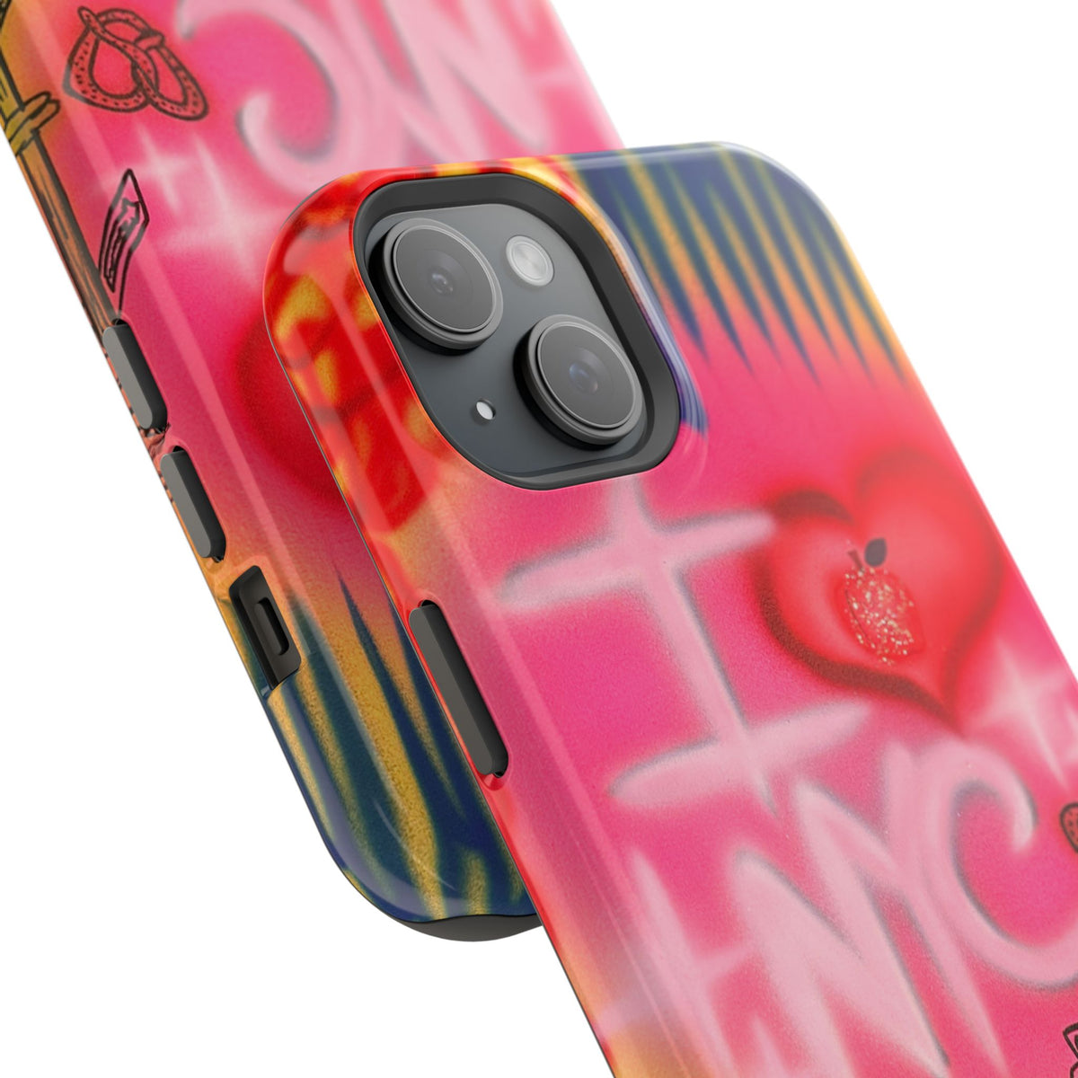 MagSafe „In der Stadt“ Airbrush iPhone-Hülle