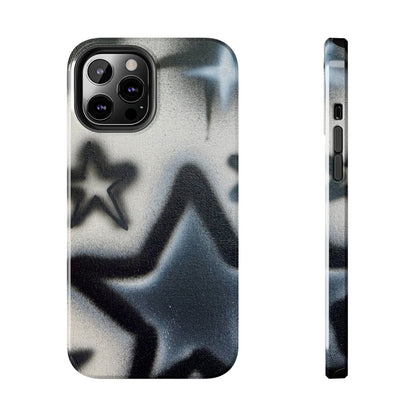 "black & white stars" airbrush iPhone case