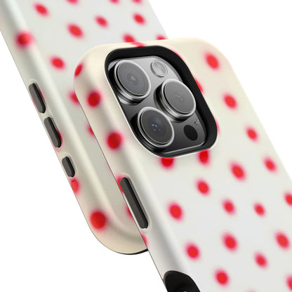 MagSafe "vanilla cherry polka dot" airbrush iPhone case