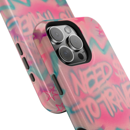 MagSafe "need $$ to travel" airbrush iPhone case