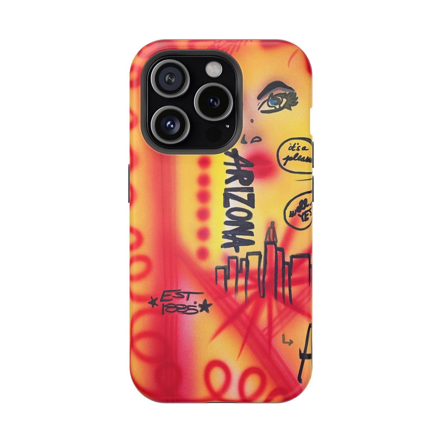 MagSafe "tempe, az" airbrush iPhone case