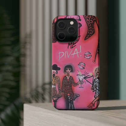 MagSafe "party diva" airbrush iPhone case