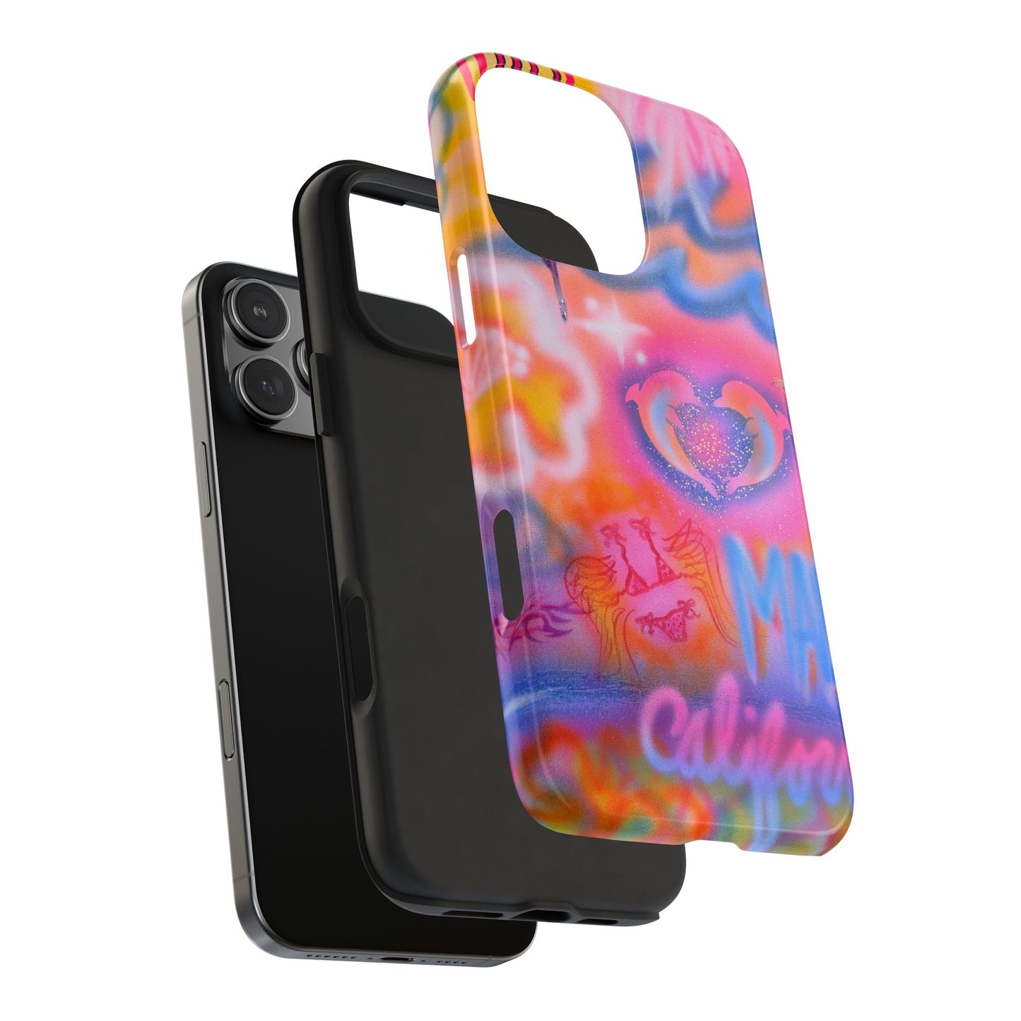 "mornings in malibu" airbrush iPhone case