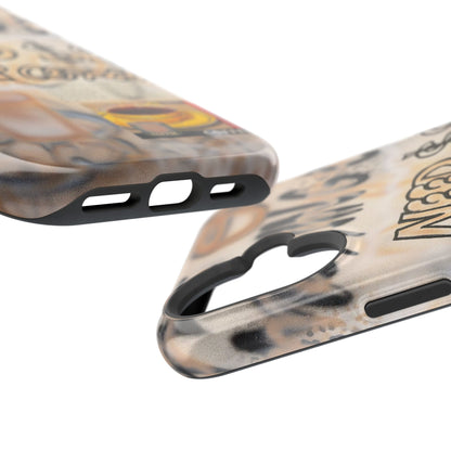 MagSafe "need $$ for coffee" airbrush iPhone case