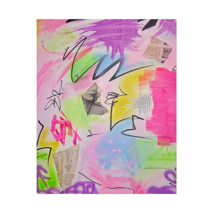 "pastel static" airbrush rolled print