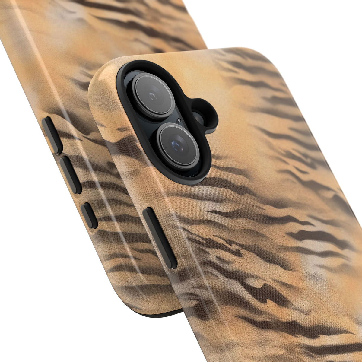 neutral tiger airbrush iPhone case