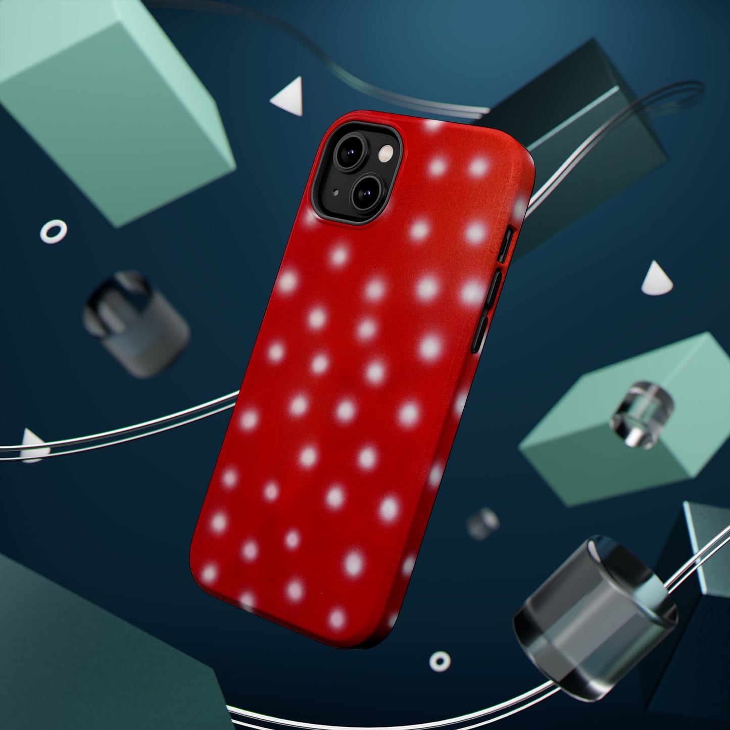 MagSafe "cherry crush polka dot" airbrush iPhone case