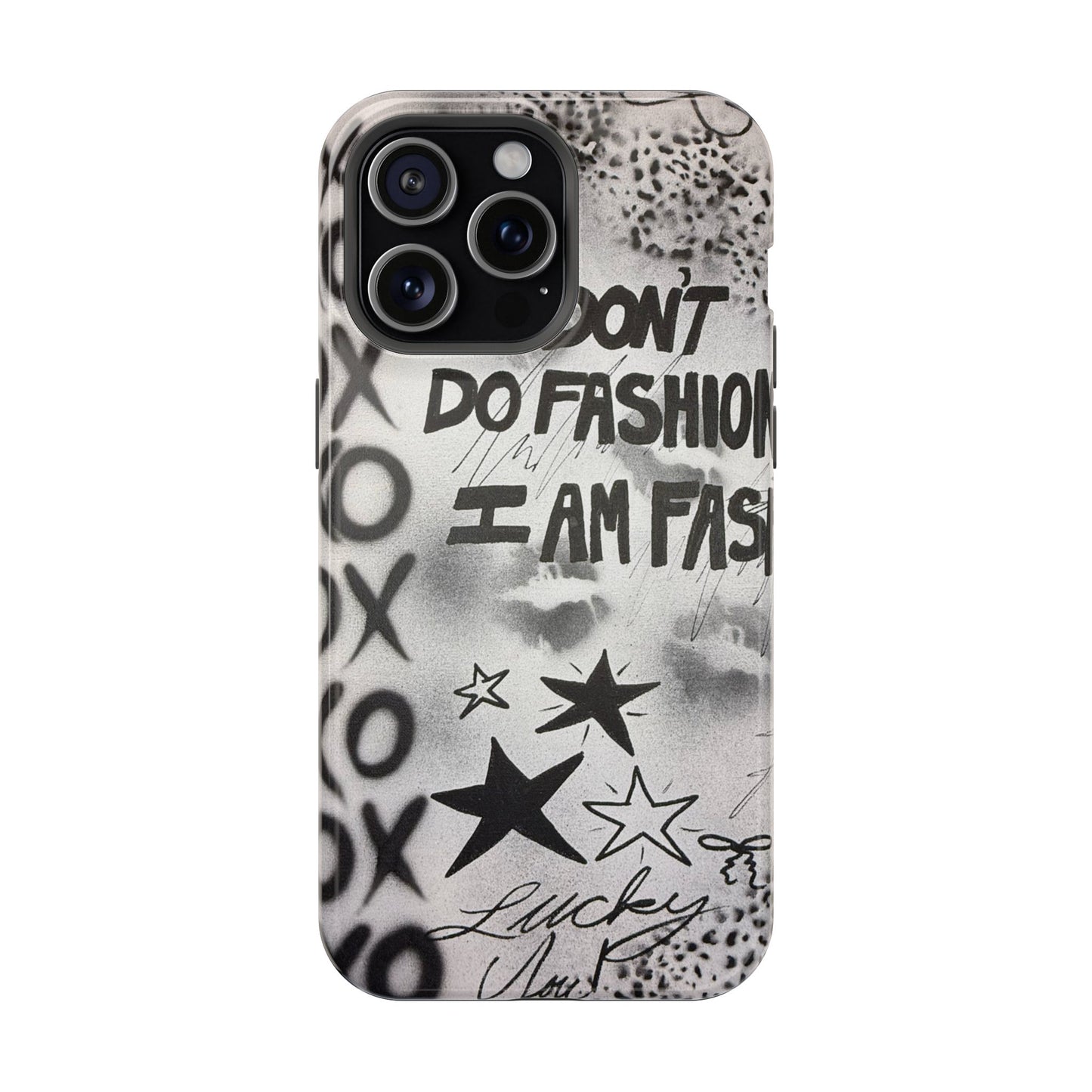 MagSafe "i am fashion" airbrush iPhone case