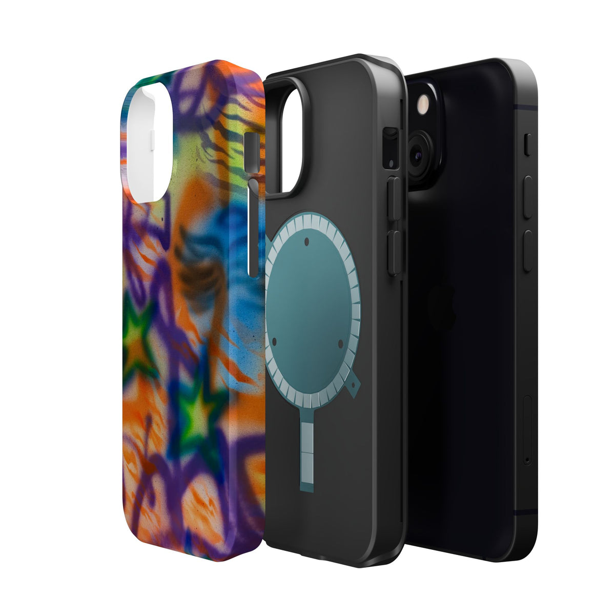 MagSafe "streetwear angel" airbrush iPhone case