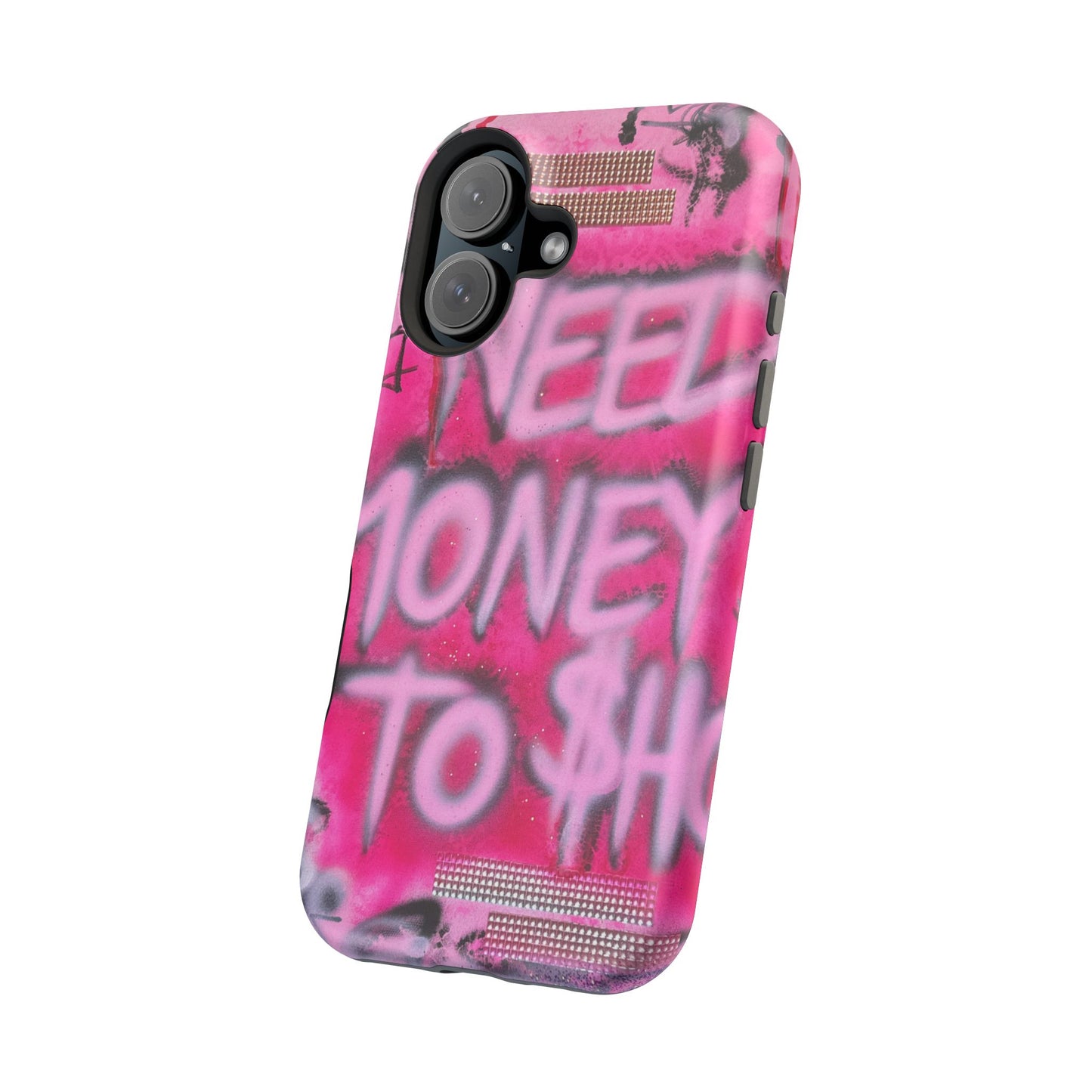 MagSafe "need $$ to shop" airbrush iPhone case
