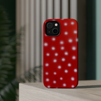 MagSafe "cherry crush polka dot" airbrush iPhone case