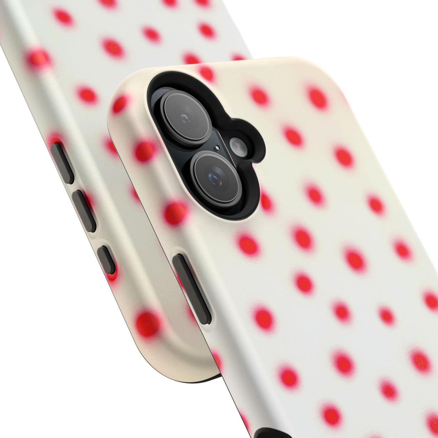 MagSafe "vanilla cherry polka dot" airbrush iPhone case