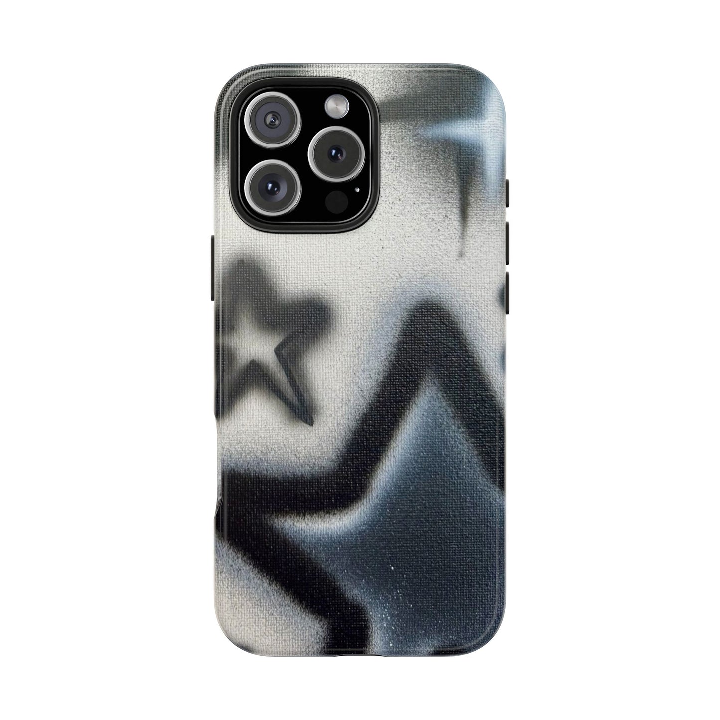 "black & white stars" airbrush iPhone case
