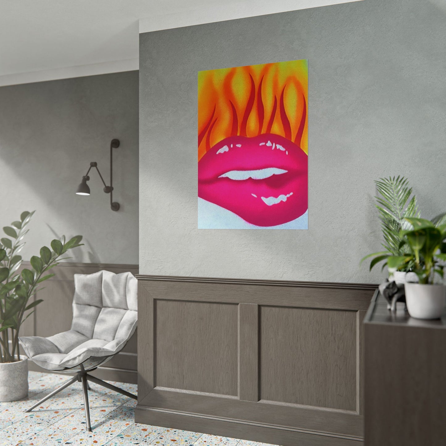 "flaming lips" airbrush rolled print