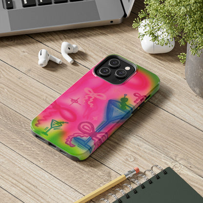 "bow martini" airbrush iPhone case