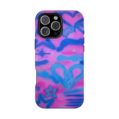 MagSafe "blue camo" airbrush iPhone case