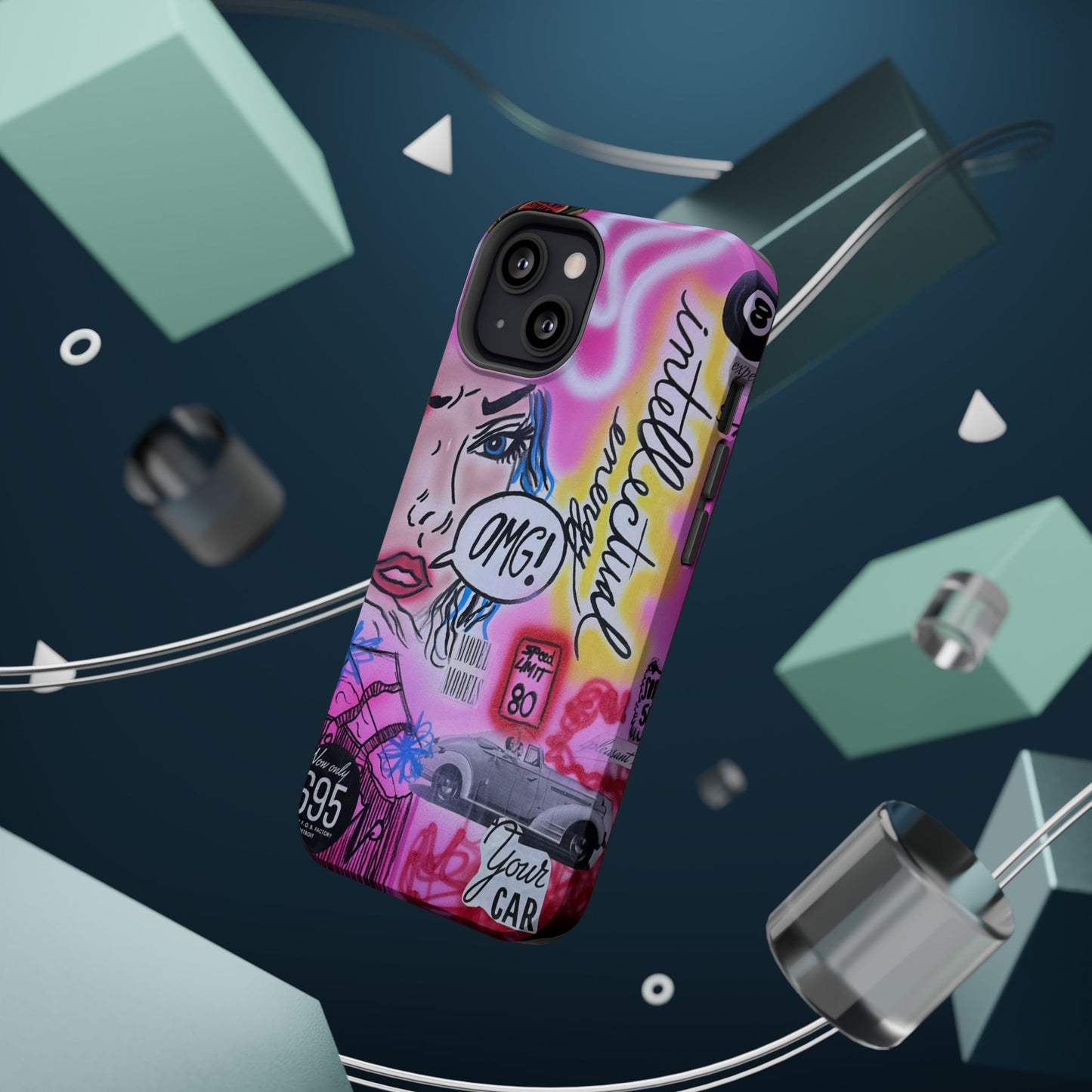 MagSafe "intellektuelle Energie" Airbrush iPhone Hülle