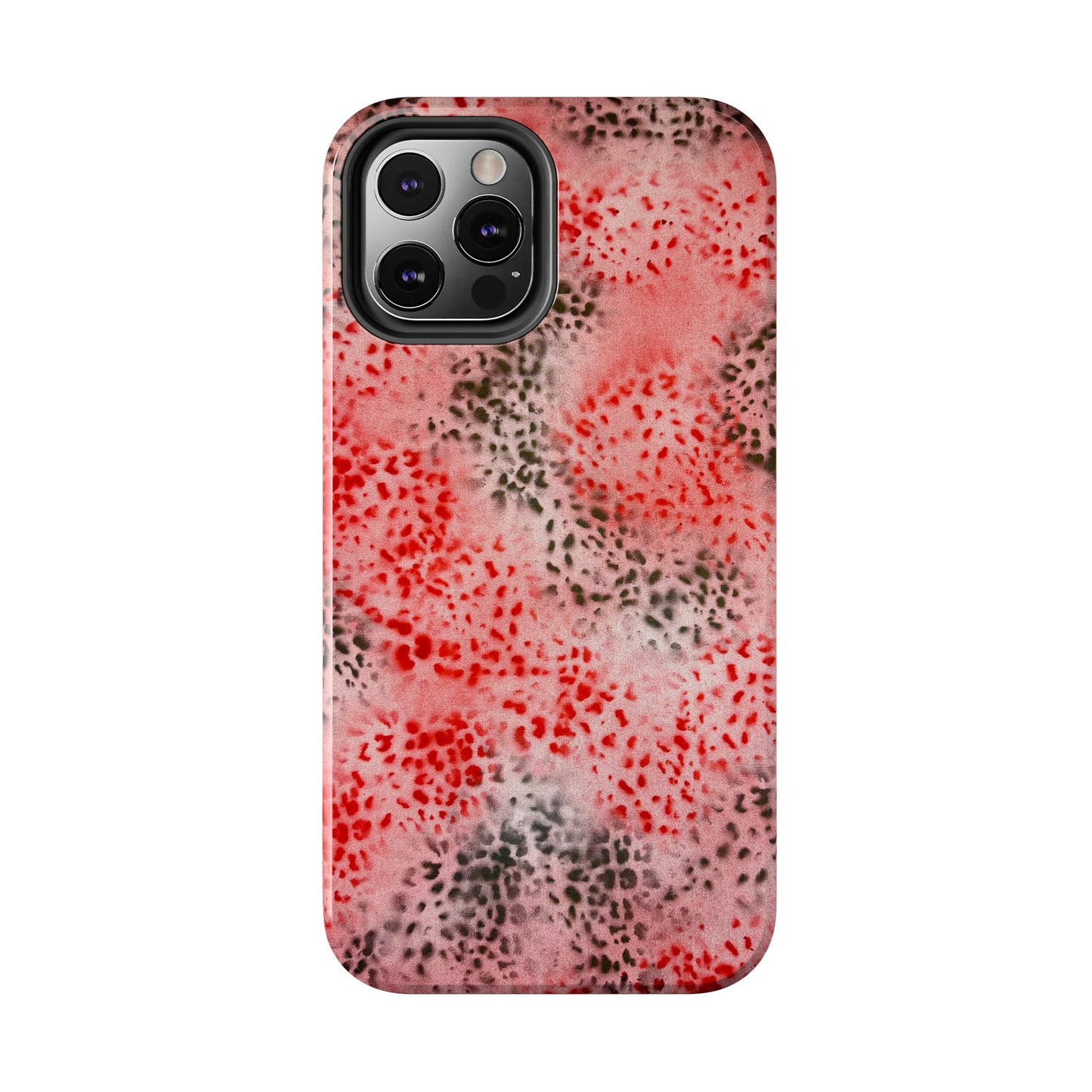 "red cheetah" airbrush iPhone case