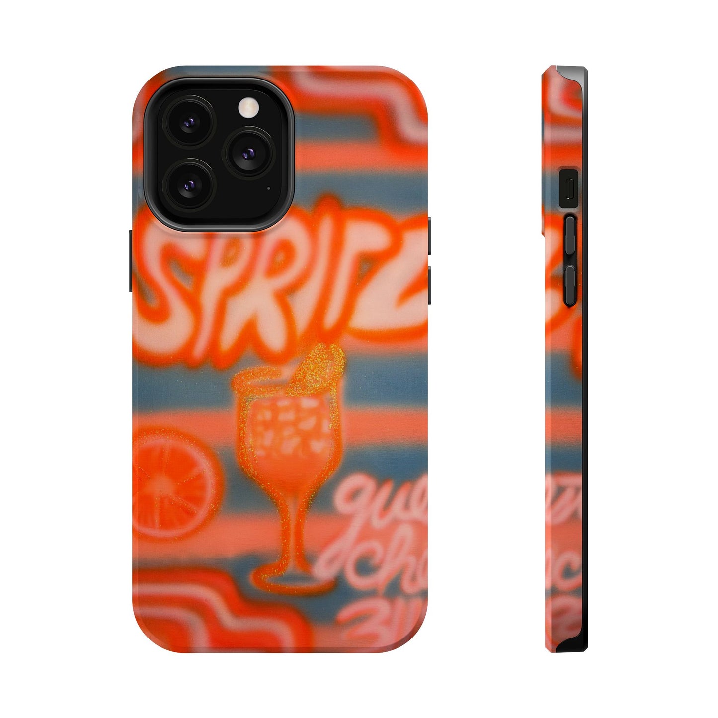 MagSafe "aperol spritz pt. 2" airbrush iPhone case